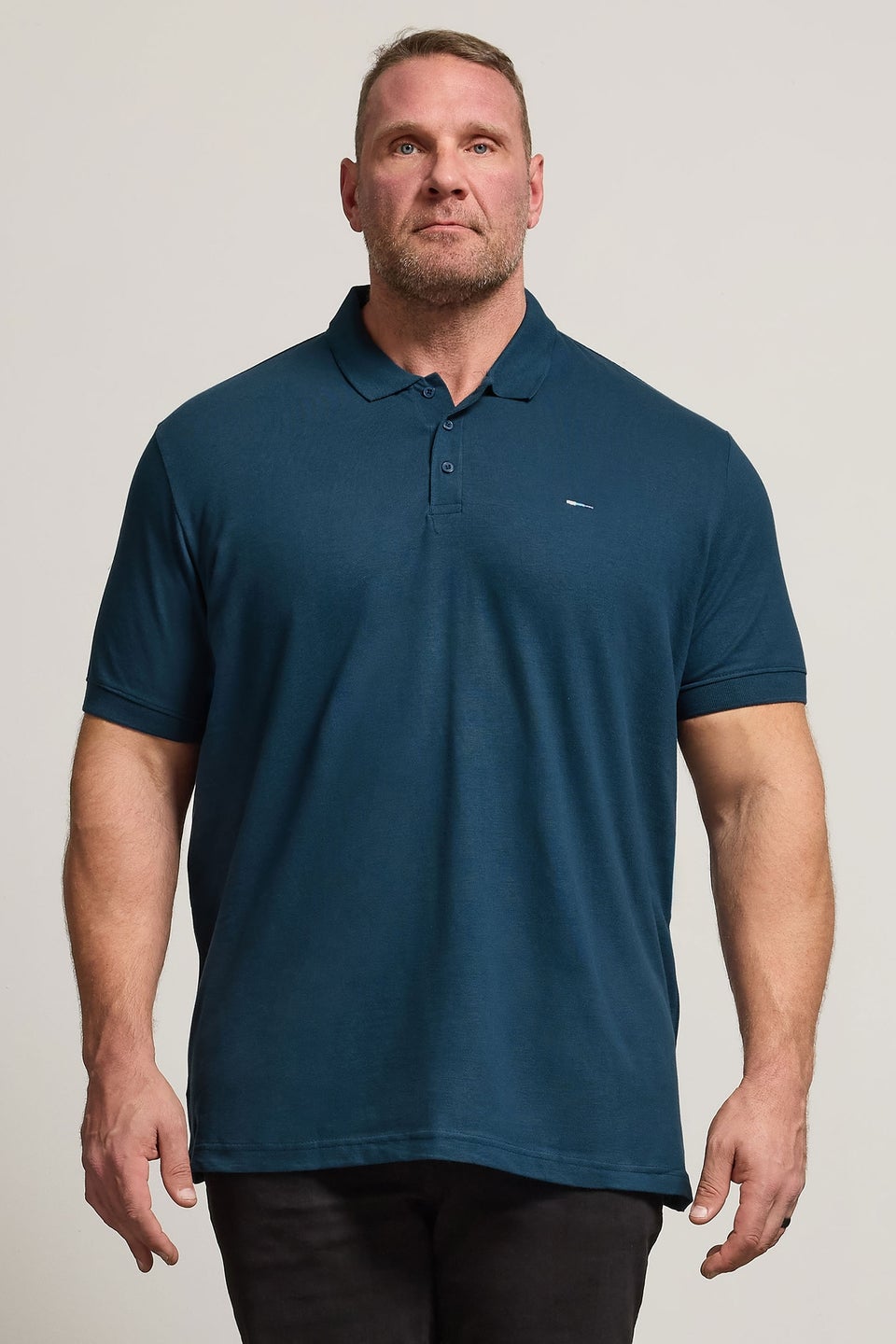 BadRhino 5 Pack Navy Blue & Light Blue Polo Shirts