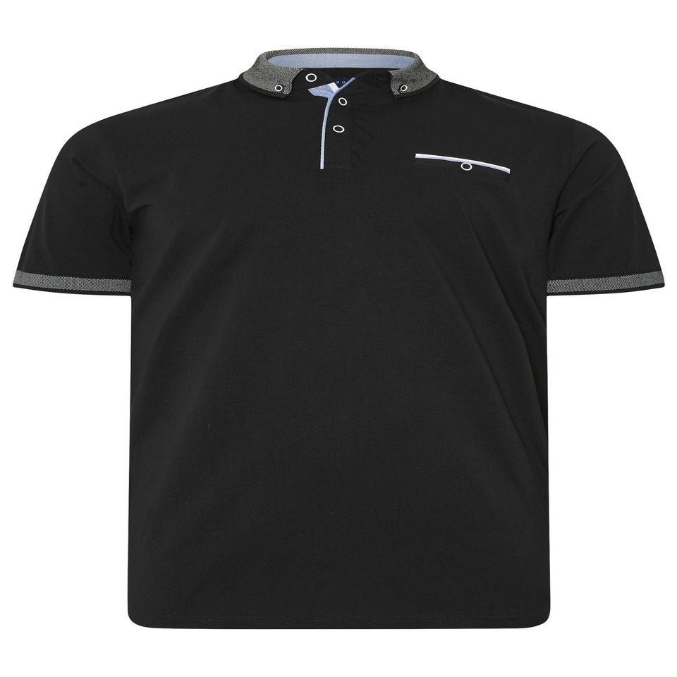 BadRhino Black Chambray Polo Shirt