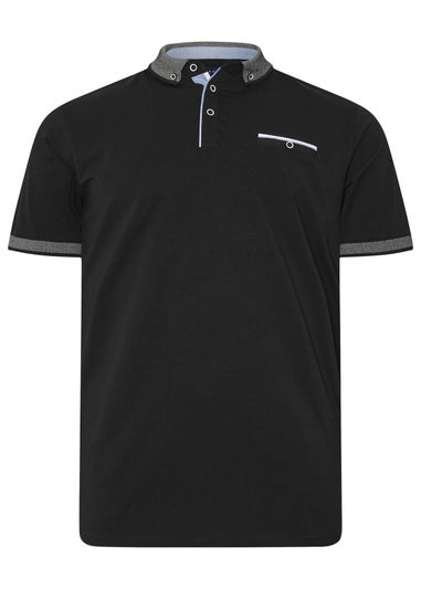 BadRhino Black Chambray Polo Shirt