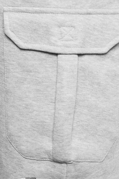 BadRhino Grey Marl Essential Cargo Jogger Shorts