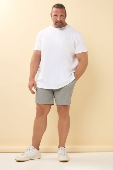 BadRhino Big &Tall Grey Stretch Chino Shorts