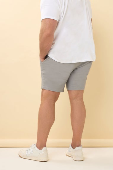 BadRhino Big &Tall Grey Stretch Chino Shorts