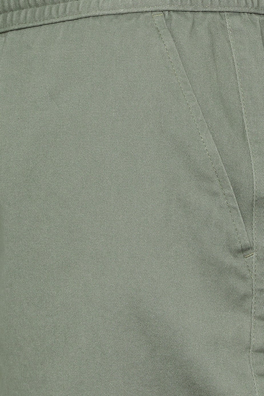BadRhino Sage Green Stretch Elasticated Waist Chino Shorts