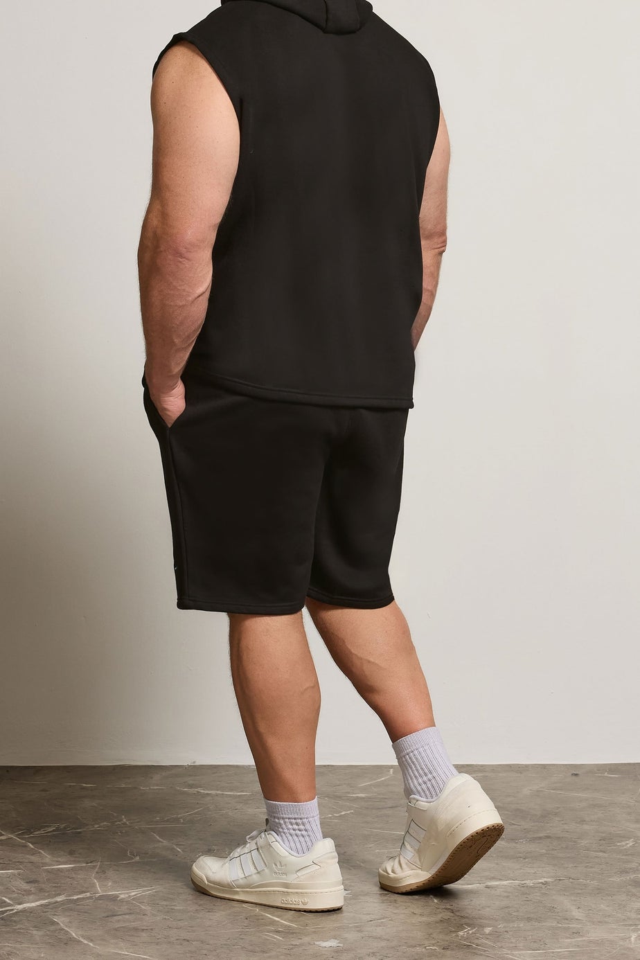 BadRhino Black Essential Jogger Shorts