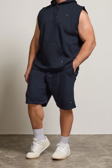 BadRhino Navy Blue Essential Jogger Shorts