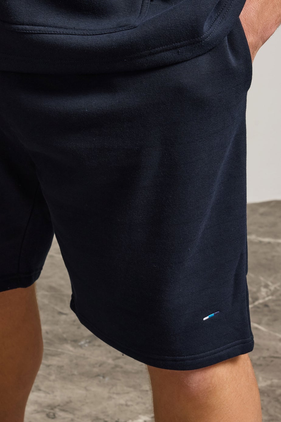 BadRhino Navy Blue Essential Jogger Shorts