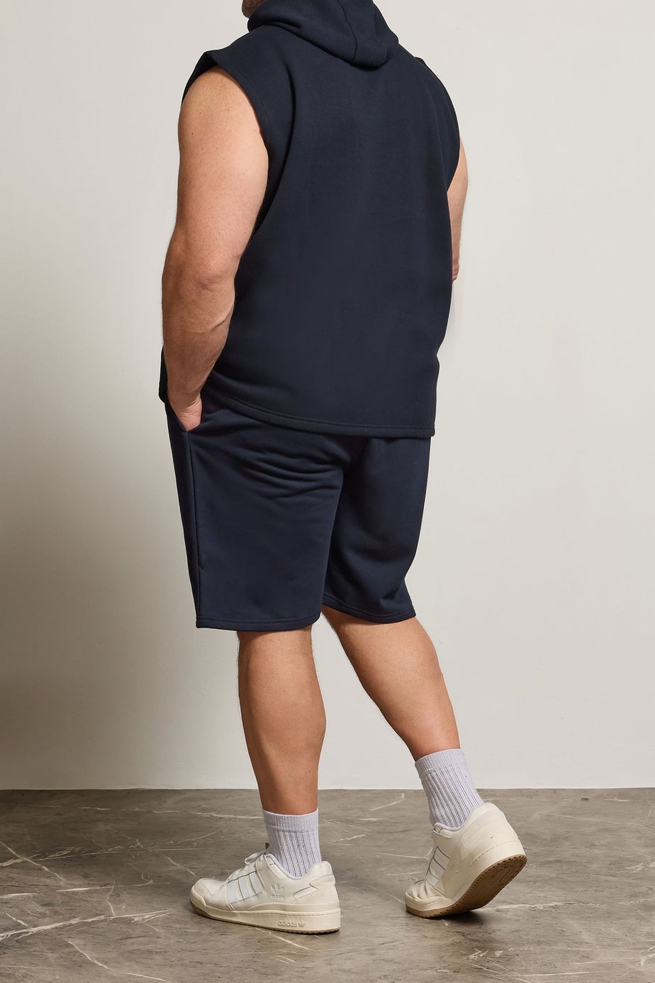 BadRhino Navy Blue Essential Jogger Shorts