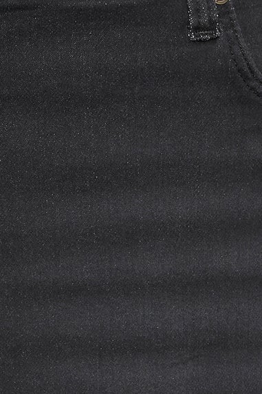 BadRhino Big & Tall Black Knitted Denim Shorts