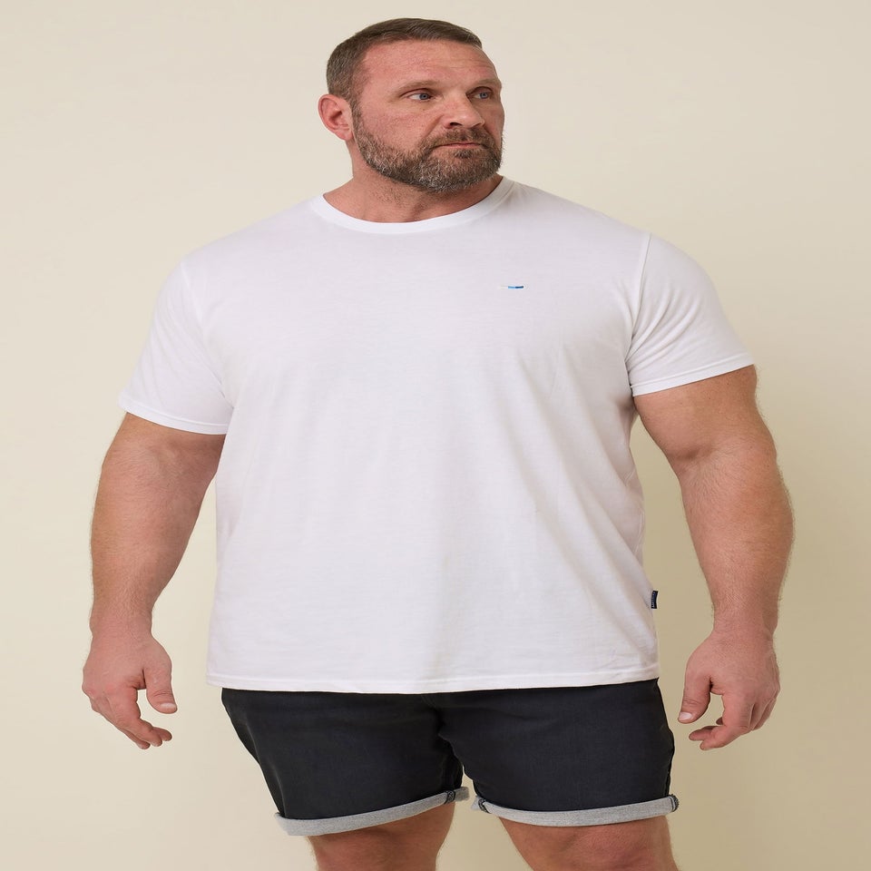 BadRhino Big & Tall Black Knitted Denim Shorts