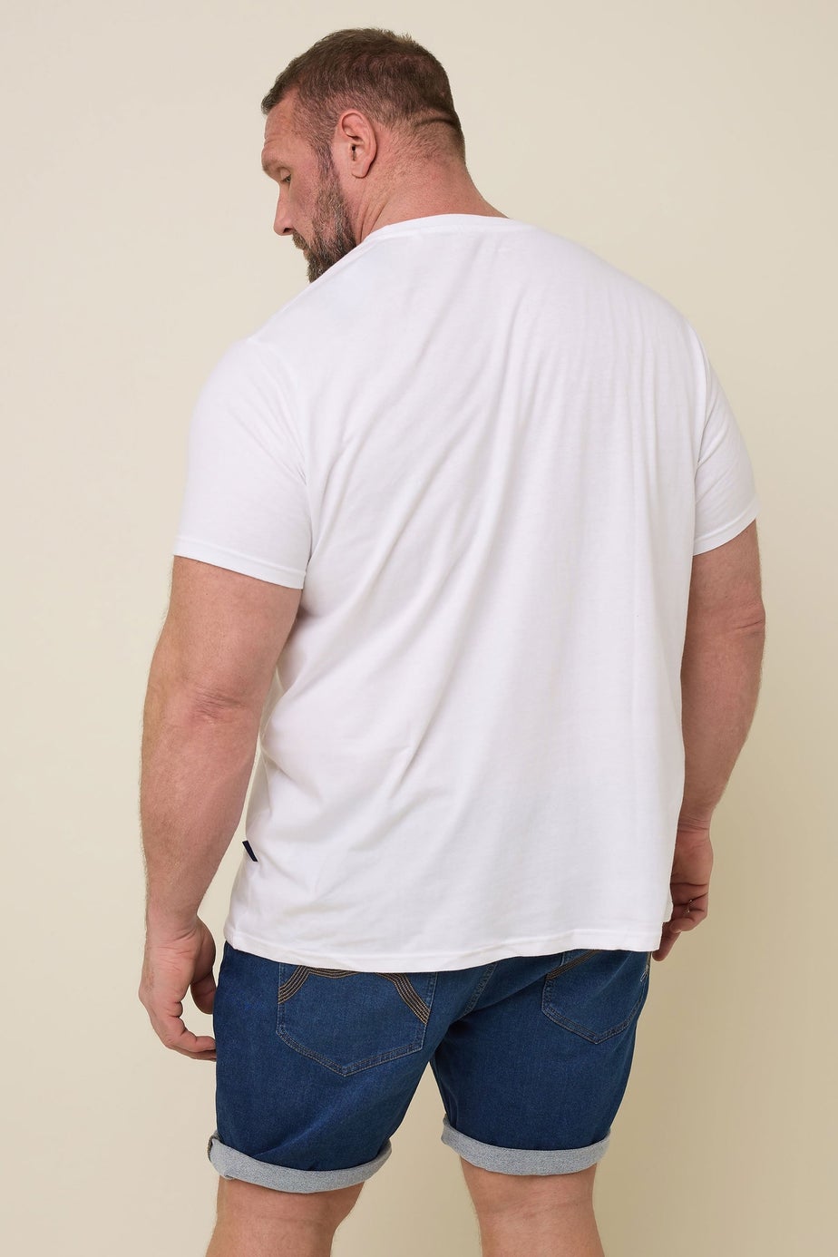 BadRhino Big & Tall Indigo Blue Knitted Denim Shorts