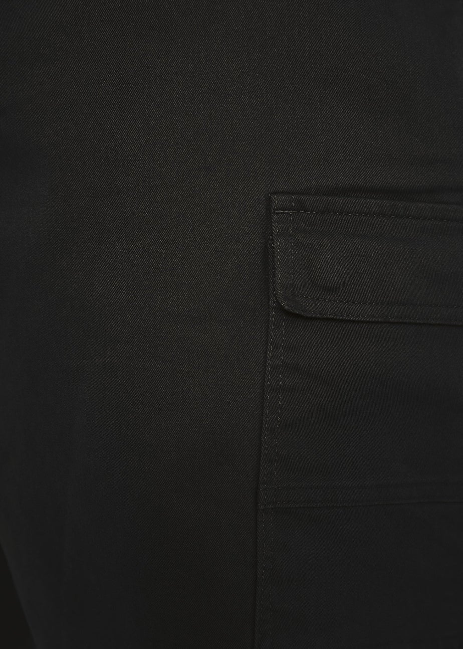 BadRhino Big & Tall Black Stretch Cargo Shorts