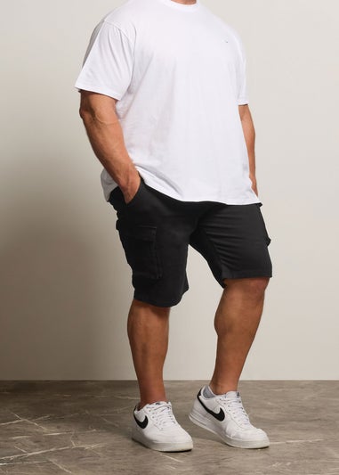 BadRhino Big & Tall Black Stretch Cargo Shorts