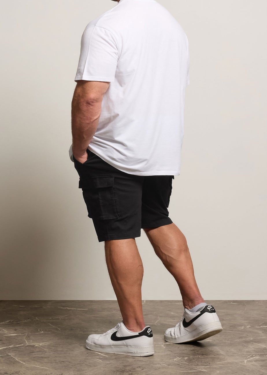 BadRhino Big & Tall Black Stretch Cargo Shorts
