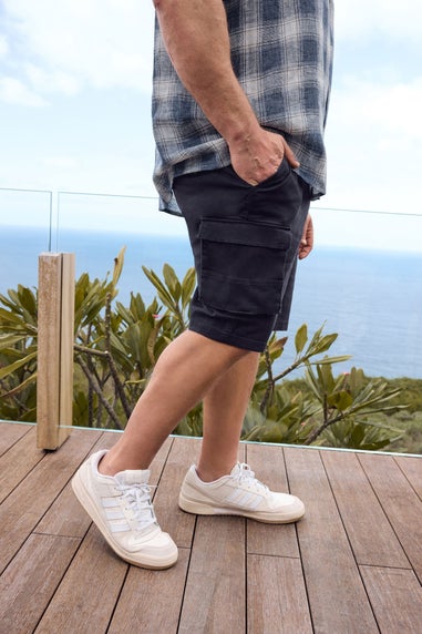 BadRhino Navy Blue Stretch Cargo Shorts