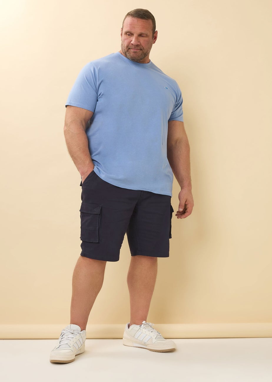 BadRhino Big & Tall Navy Blue Stretch Cargo Shorts