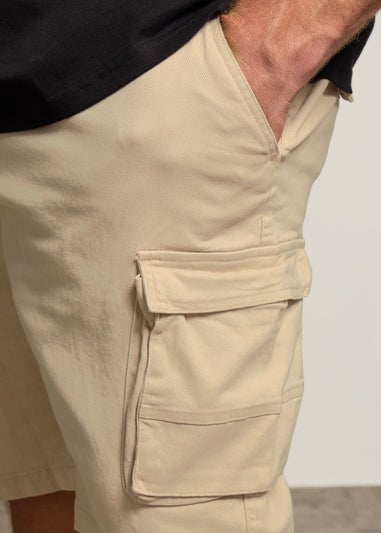 BadRhino Big & Tall Stone Brown Stretch Cargo Shorts