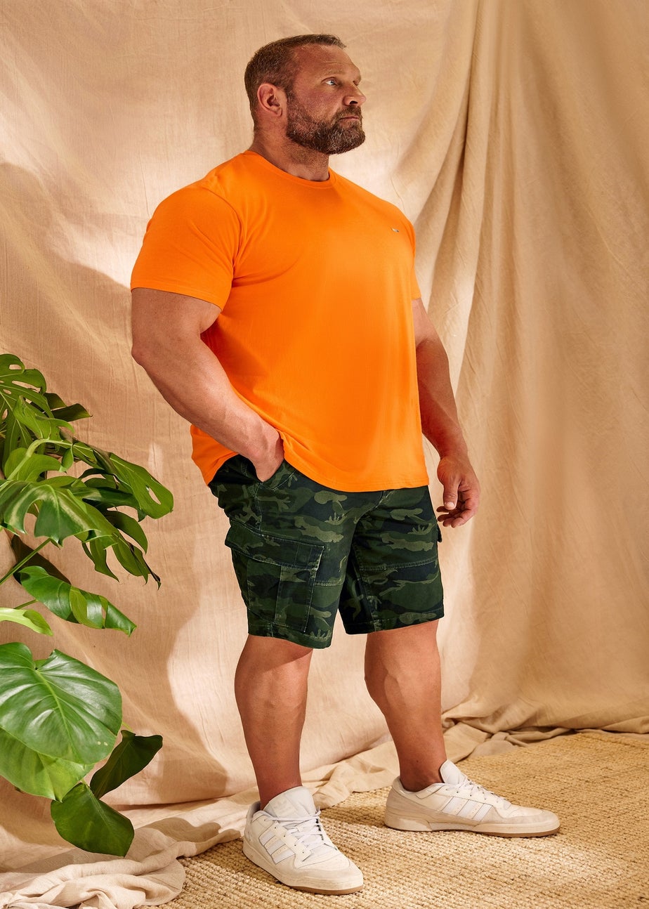 BadRhino Big & Tall Green Camo Cargo Shorts