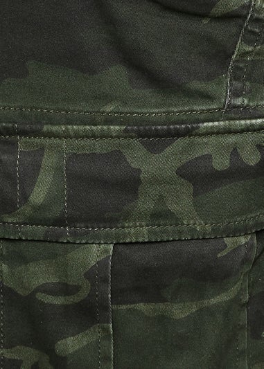 BadRhino Big & Tall Green Camo Cargo Shorts