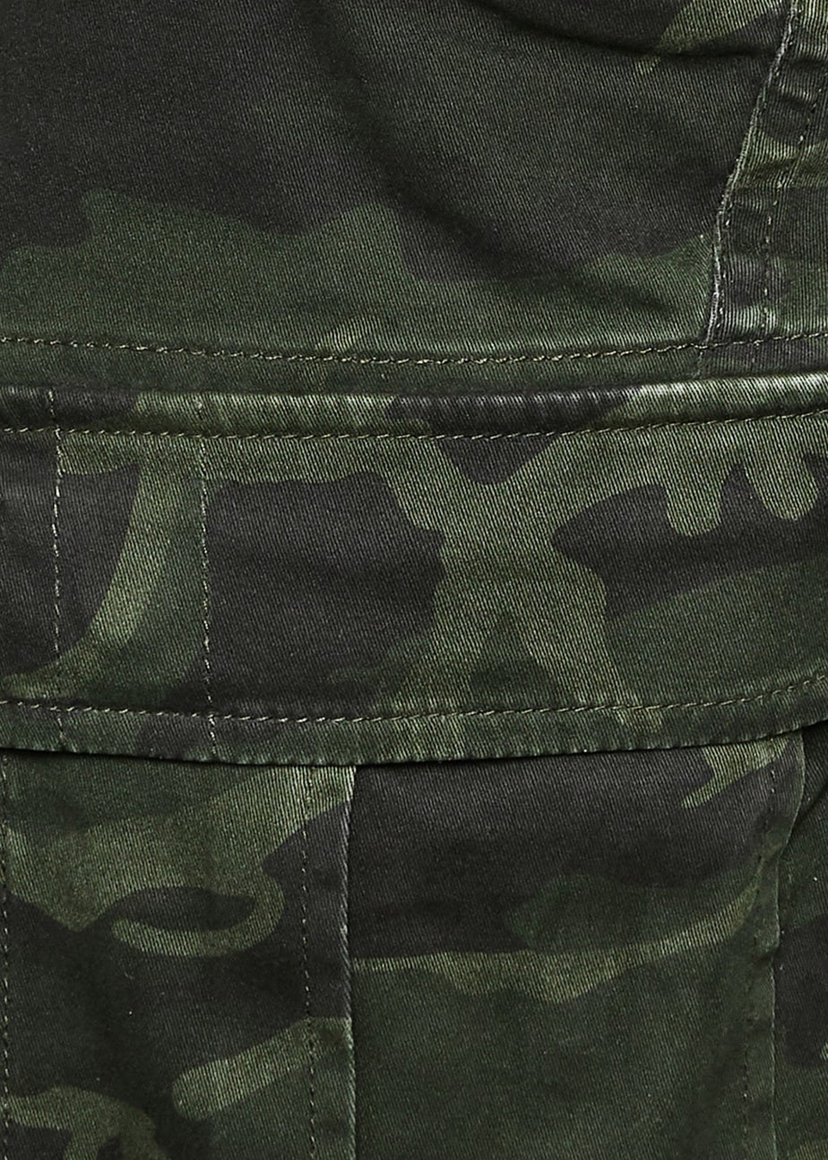 BadRhino Big & Tall Green Camo Cargo Shorts
