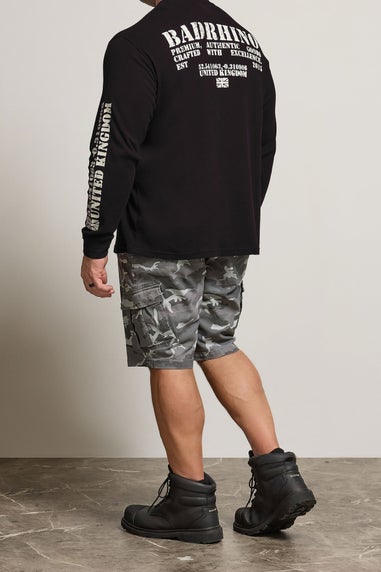 BadRhino Grey Camo Cargo Shorts