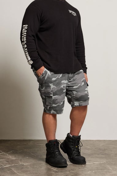 BadRhino Grey Camo Cargo Shorts