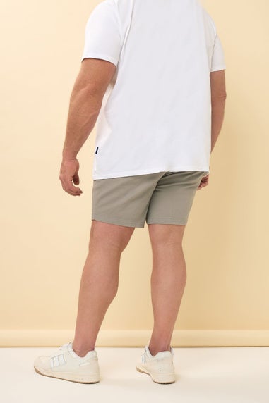 BadRhino Big & Tall Beige Brown Stretch Chino Shorts