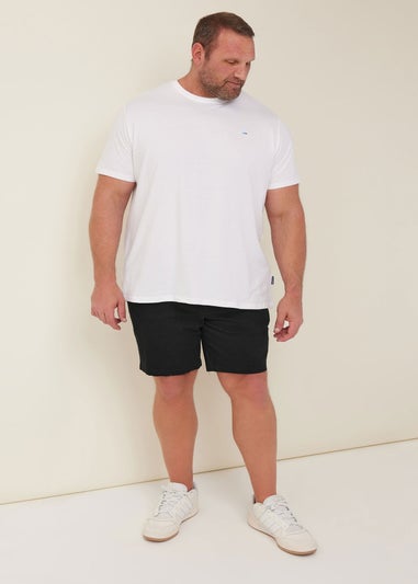 BadRhino Big & Tall Black Stretch Chino Shorts