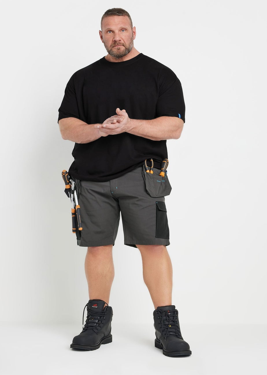 BadRhino Big & Tall Black Workwear Cargo Shorts