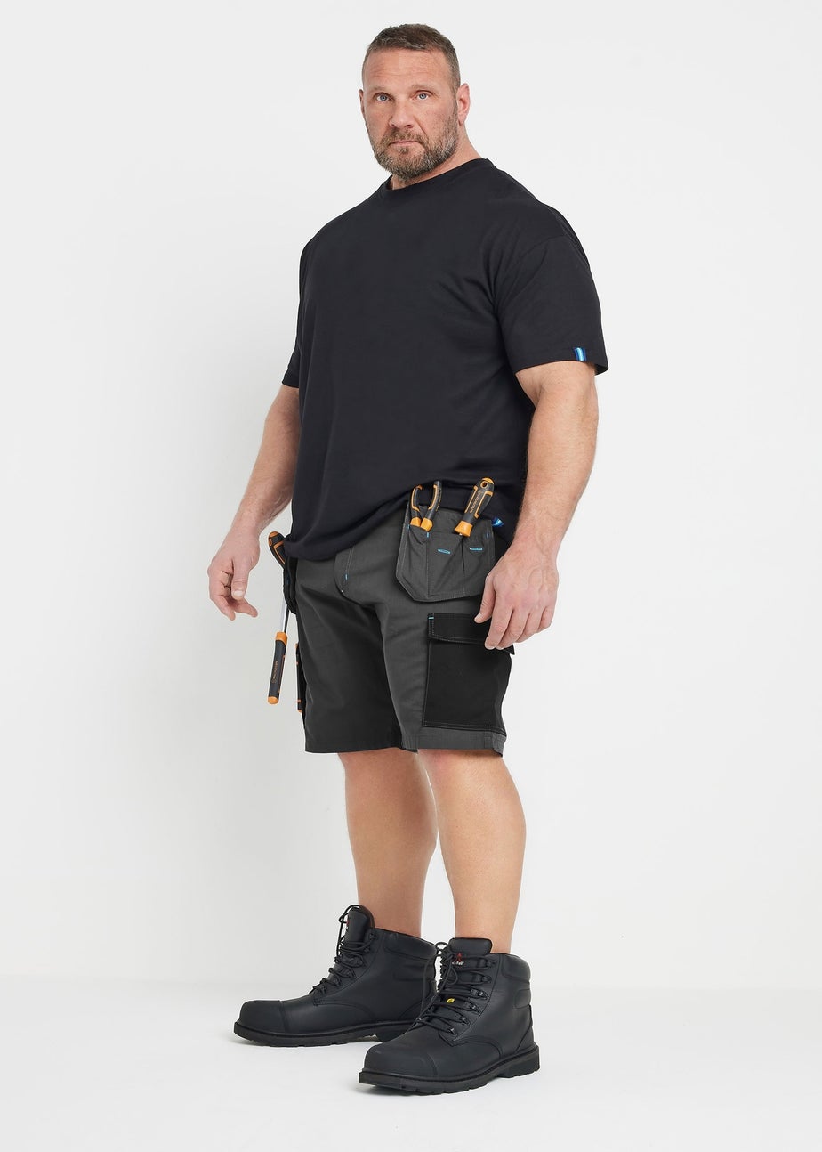 BadRhino Big & Tall Black Workwear Cargo Shorts