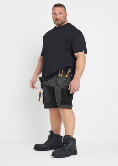 BadRhino Big & Tall Black Workwear Cargo Shorts