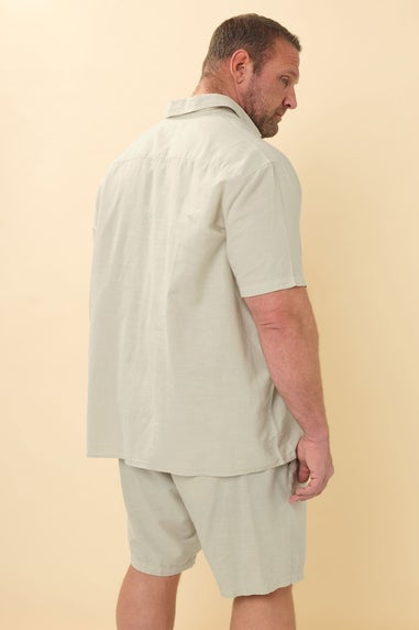 BadRhino Natural Brown Linen Shorts