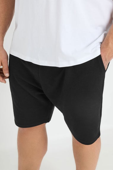 BadRhino Black Ribbed Shorts