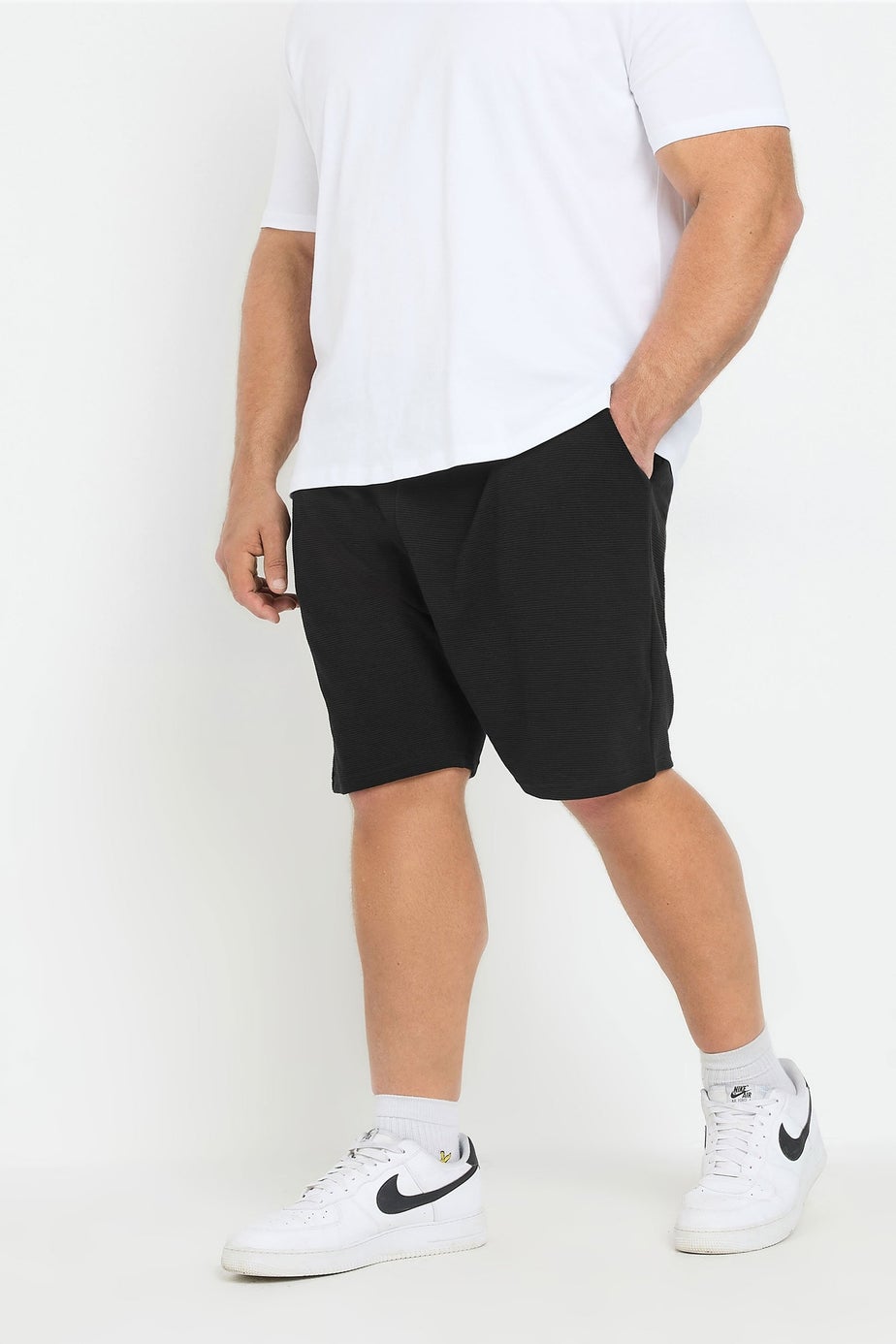BadRhino Black Ribbed Shorts