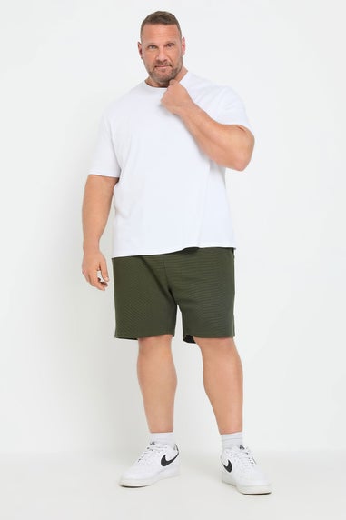 BadRhino Khaki Green Ribbed Shorts