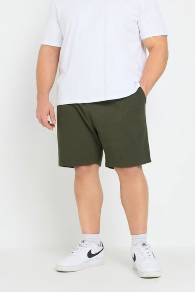 BadRhino Khaki Green Ribbed Shorts