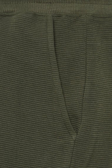 BadRhino Khaki Green Ribbed Shorts