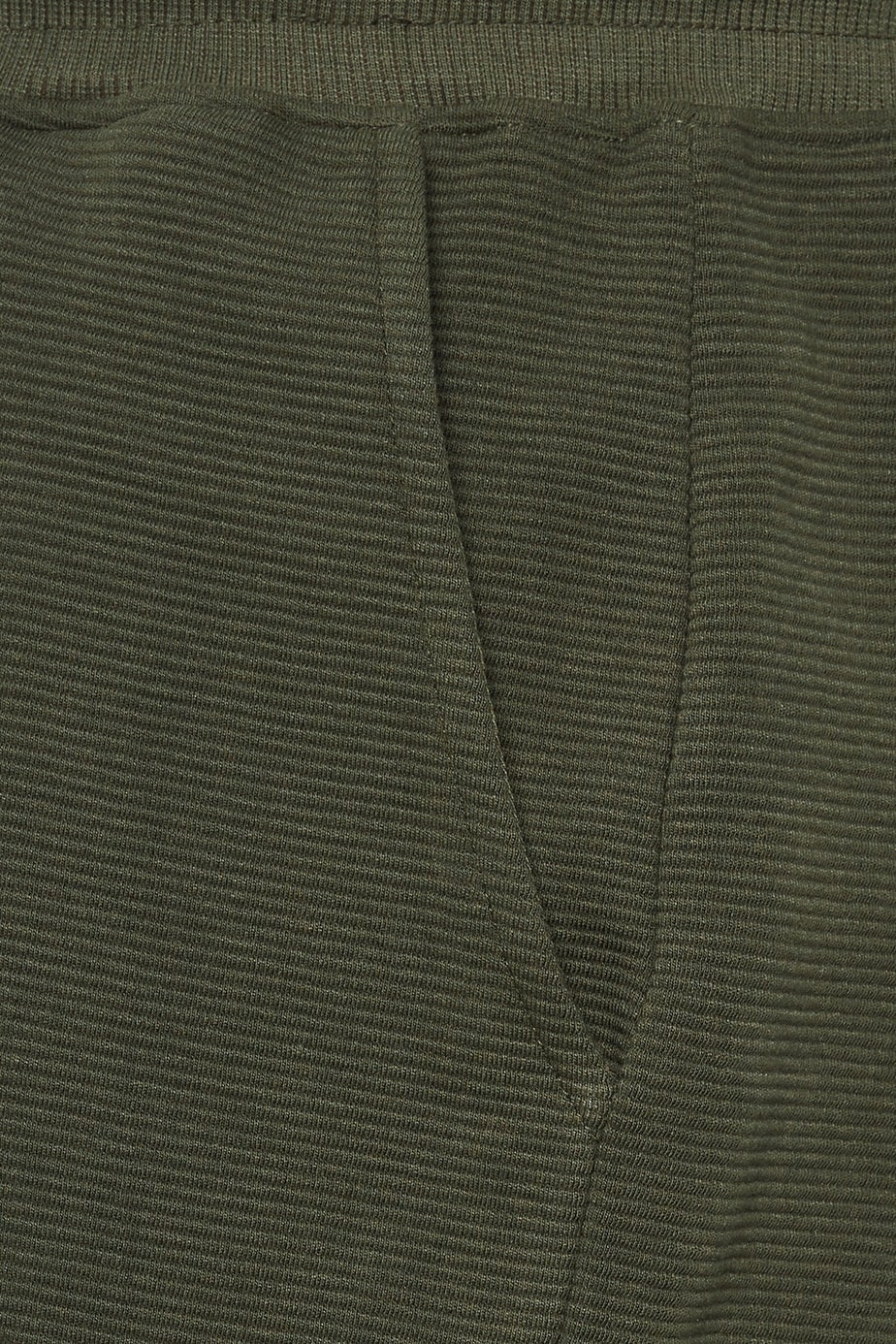 BadRhino Khaki Green Ribbed Shorts