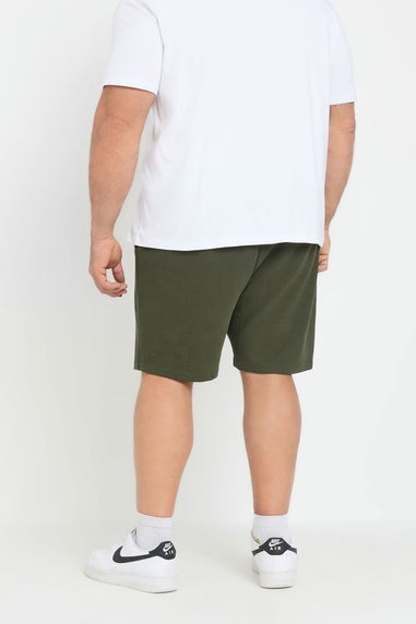 BadRhino Khaki Green Ribbed Shorts