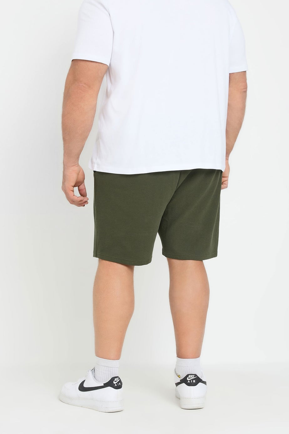 BadRhino Khaki Green Ribbed Shorts