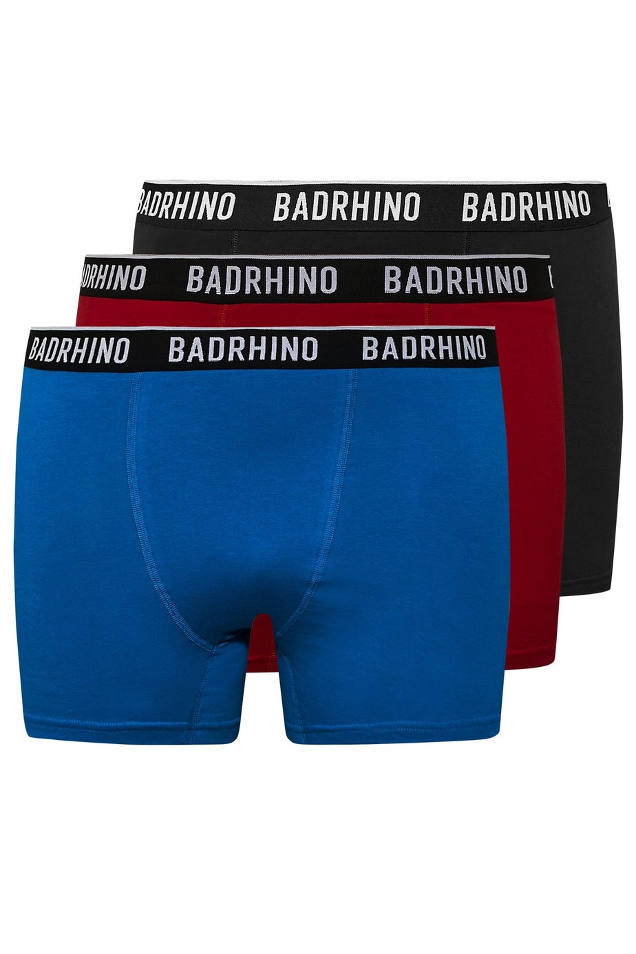 BadRhino 3 Pack Black/Red/Blue Boxers
