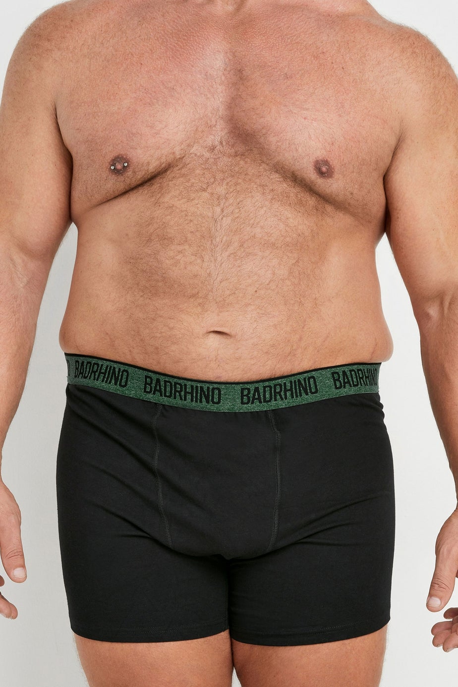 BadRhino 5 Pack Black Marl Waistband Boxers