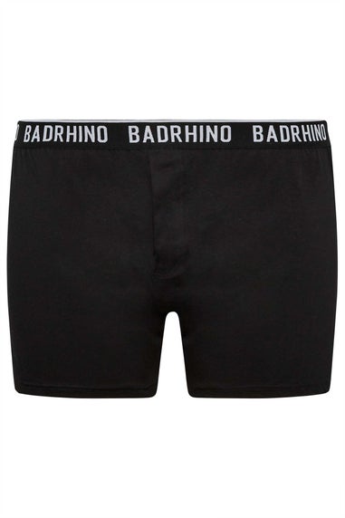 BadRhino 5 Pack Black & Grey Button Up Loose Fit Boxers