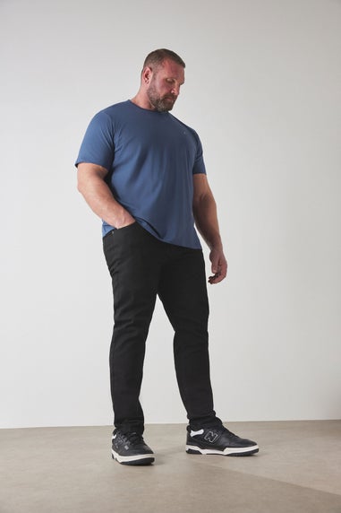 BadRhino Black Straight Leg Stretch Jeans