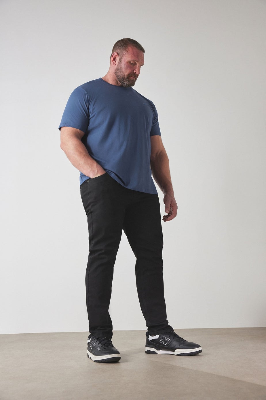 BadRhino Black Straight Leg Stretch Jeans