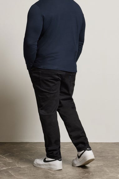BadRhino Black Straight Leg Stretch Jeans