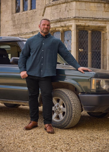 BadRhino Black Straight Leg Stretch Jeans