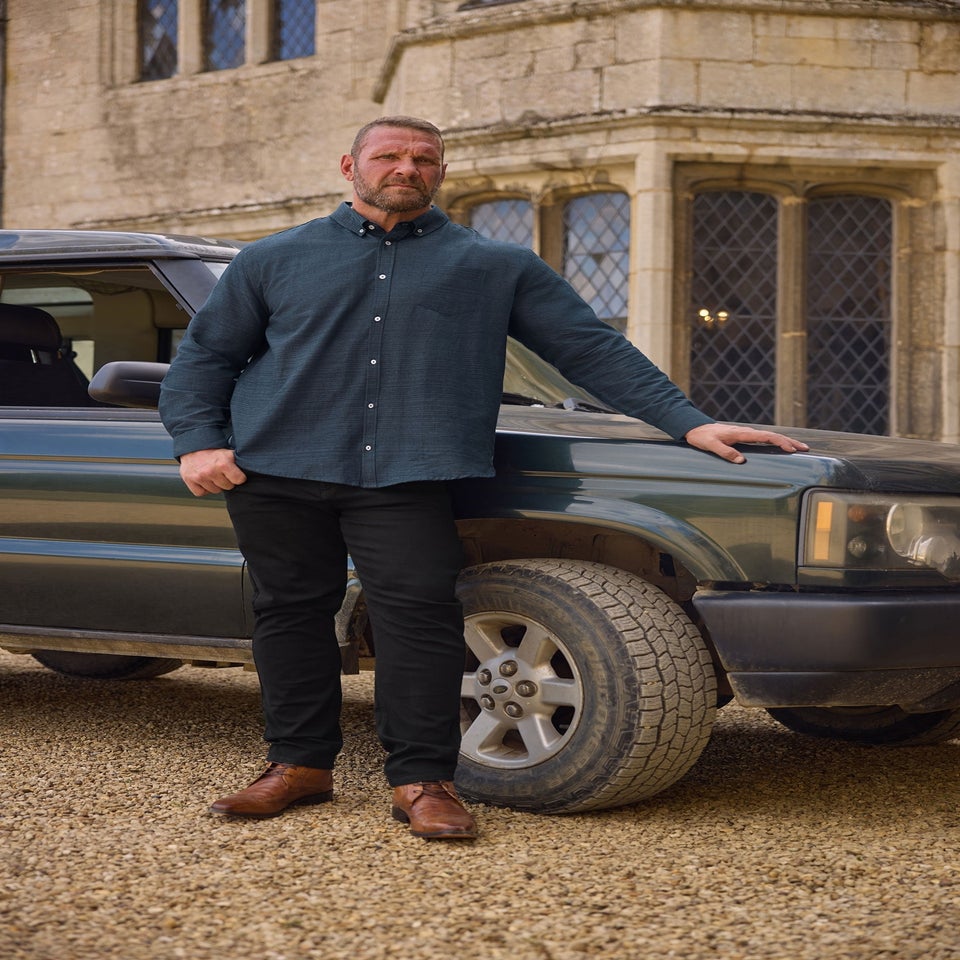 BadRhino Black Straight Leg Stretch Jeans