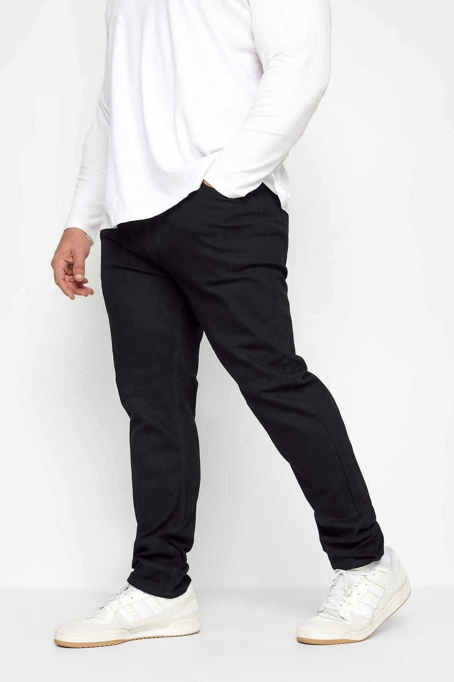 BadRhino Black Straight Leg Stretch Jeans