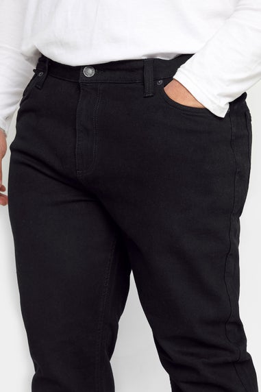 BadRhino Black Straight Leg Stretch Jeans