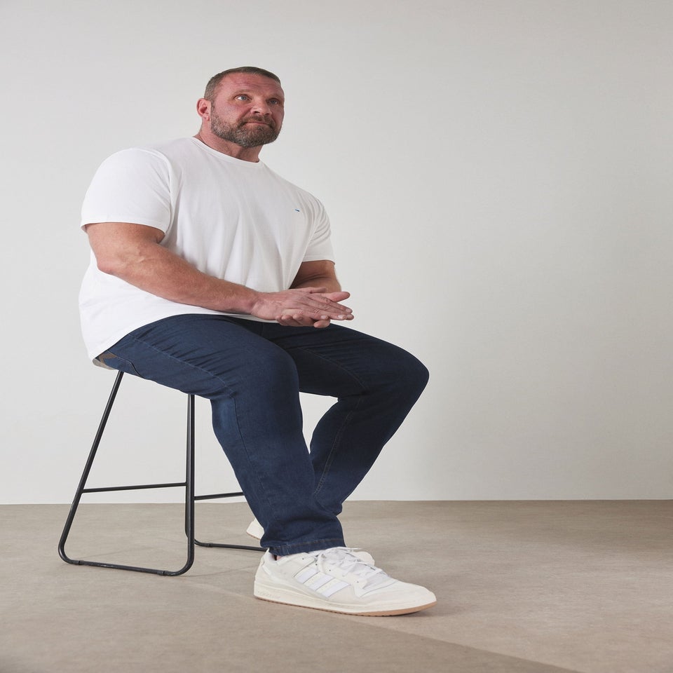 BadRhino Big & Tall Indigo Blue Straight Leg Stretch Jeans